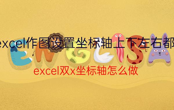 excel作图设置坐标轴上下左右都有 excel双x坐标轴怎么做？